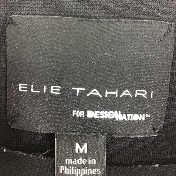 Elie Tahari Black Faux Fur Sweatshirt M - Picture 3 of 4